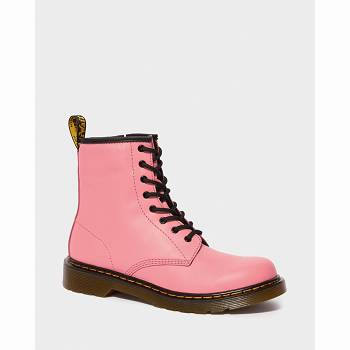 Dr Martens Gyerek 1460 Bőr Lace Up Bakancs Rózsaszín